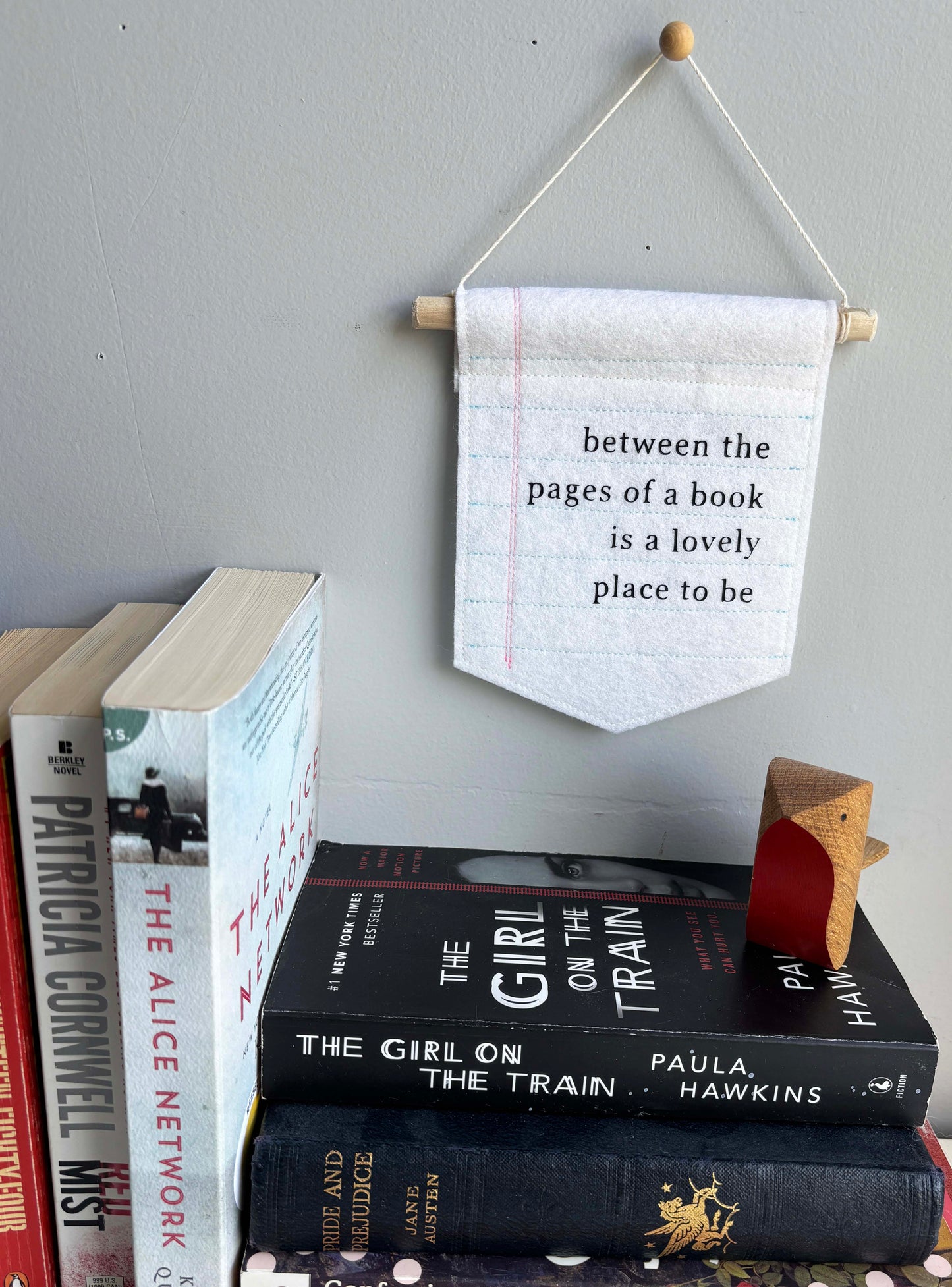 Between the Pages of a Book - Literary Wall Hanging