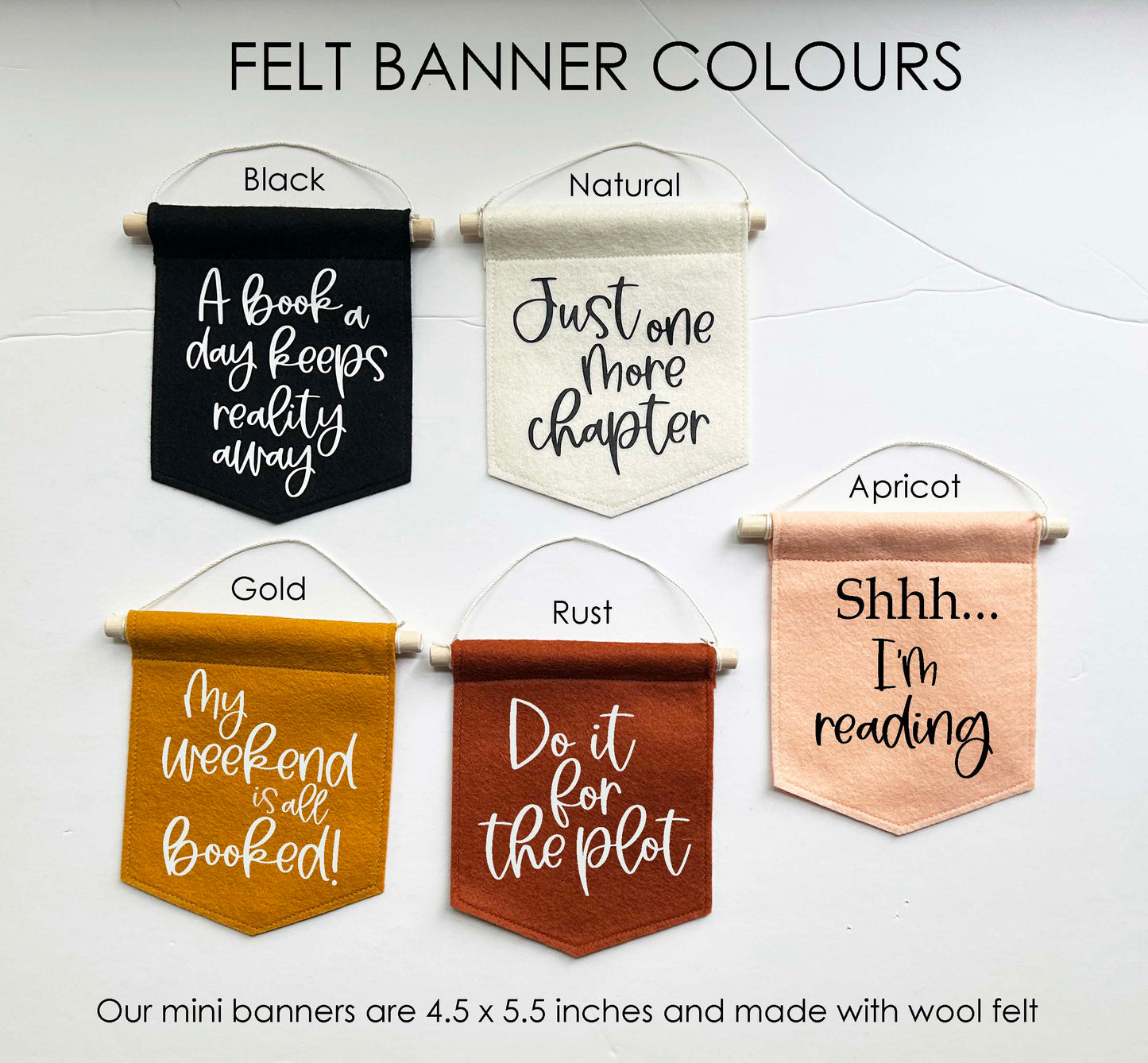Do It For The Plot - Mini Felt Banner