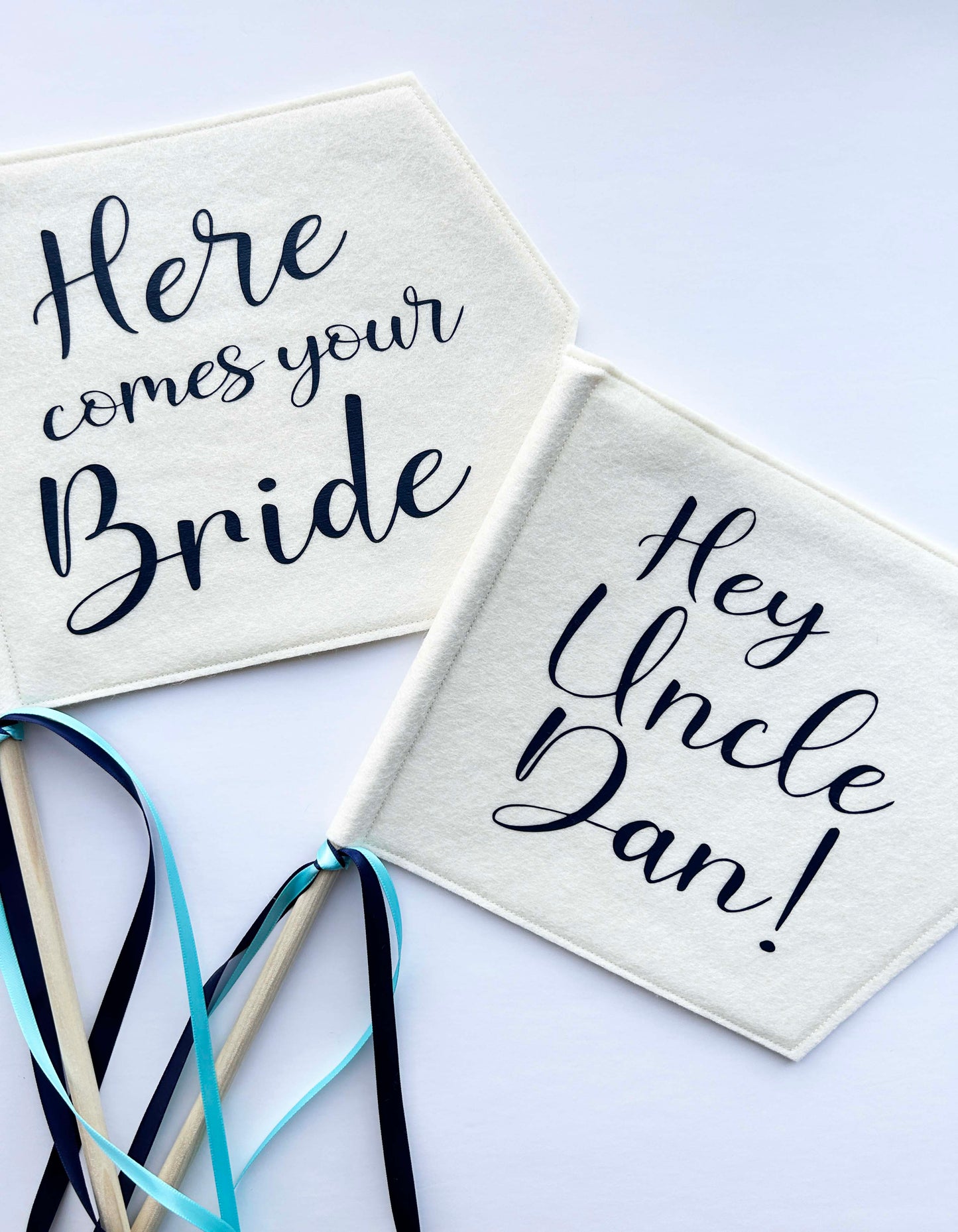 Custom Name Groom Wedding Pennant Flag