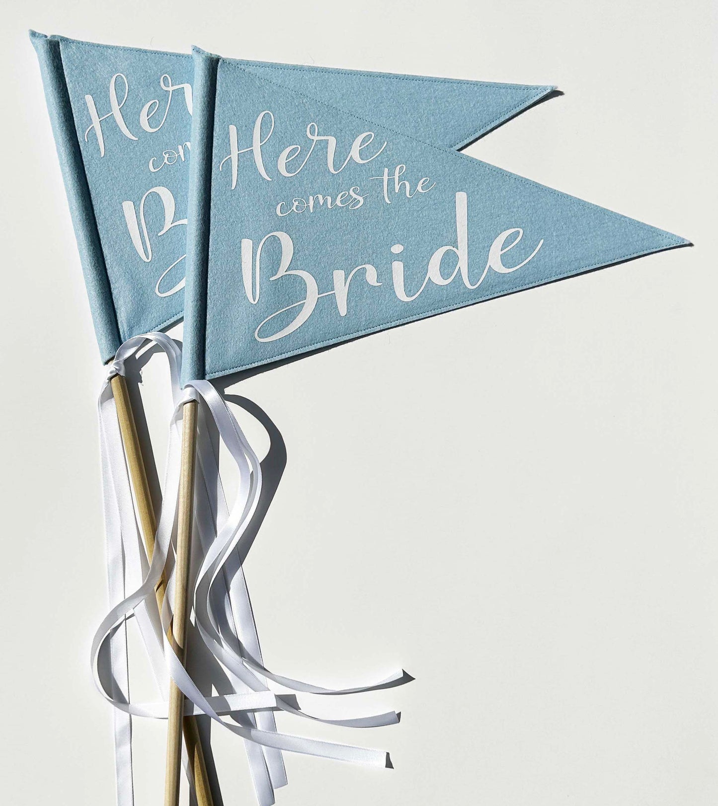 Wedding Pennant Flag - Here Comes the Bride