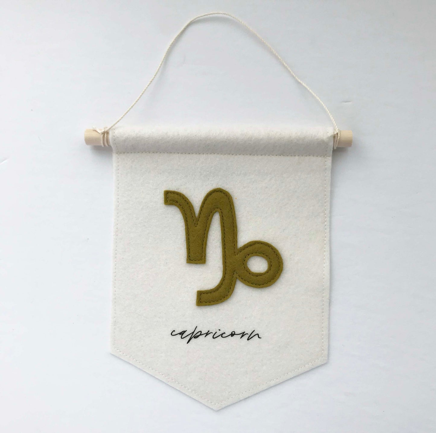 Capricorn Felt Banner - Astrological Sign