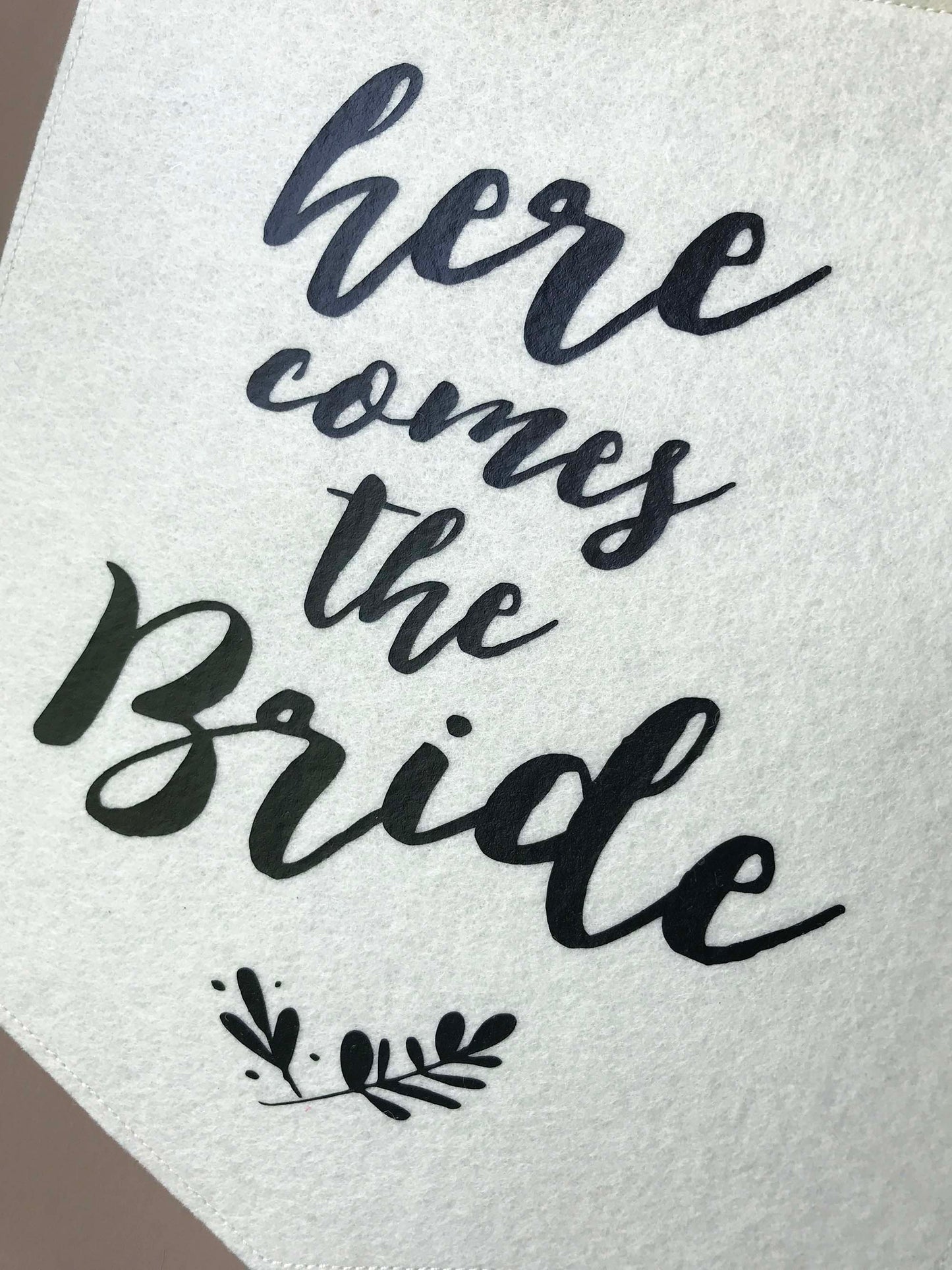 Custom Wedding Sign/Banner - Here Comes the Bride