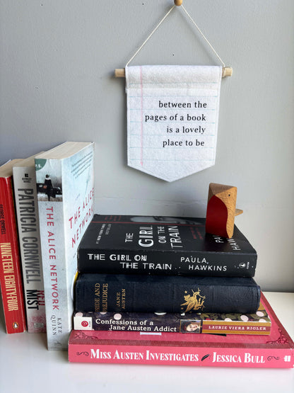 Between the Pages of a Book - Literary Wall Hanging