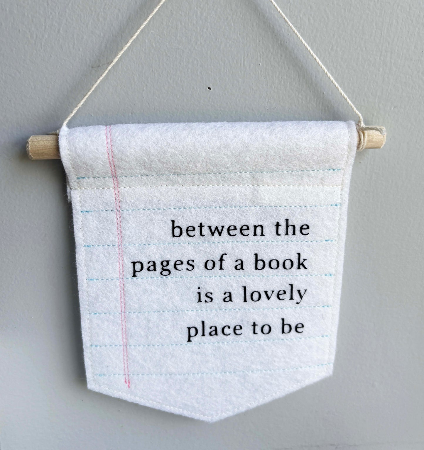 Between the Pages of a Book - Literary Wall Hanging