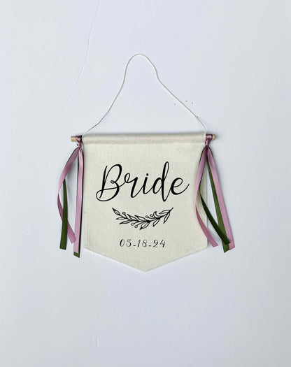 Custom Wedding Sign/Banner - Bride and Groom Chair Signs