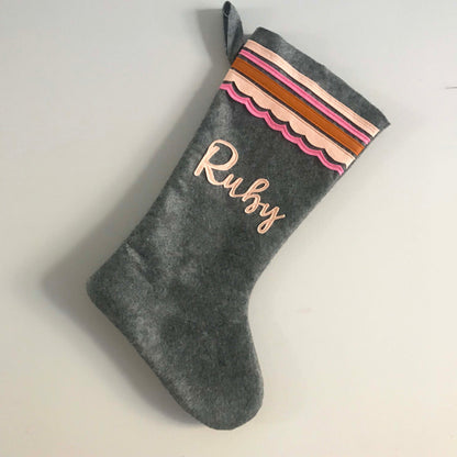 Personalized Christmas Felt Stocking