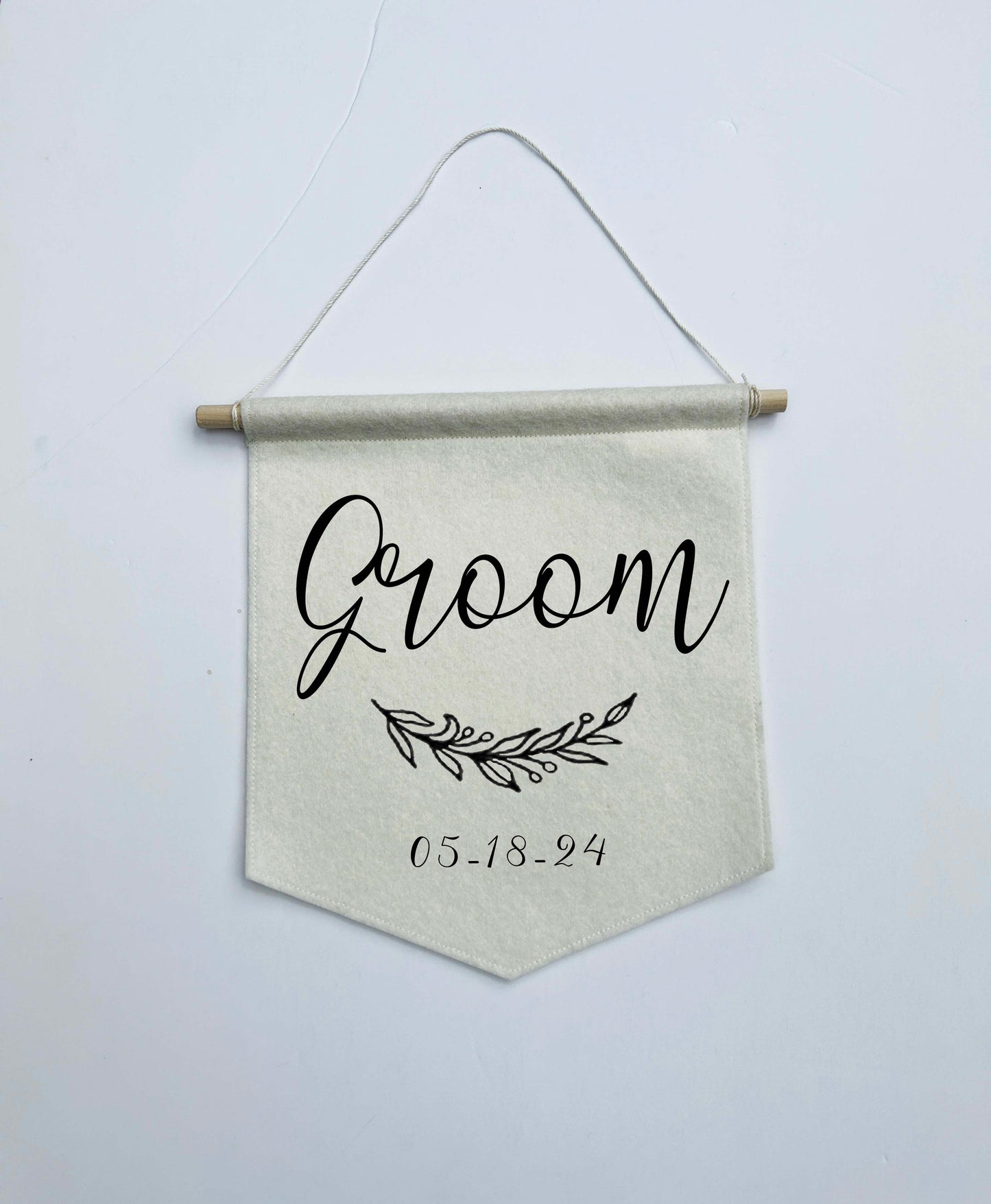 Custom Wedding Sign/Banner - Bride and Groom Chair Signs