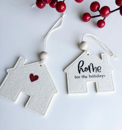 Wool Felt House Ornament