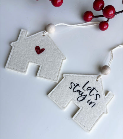 Wool Felt House Ornament