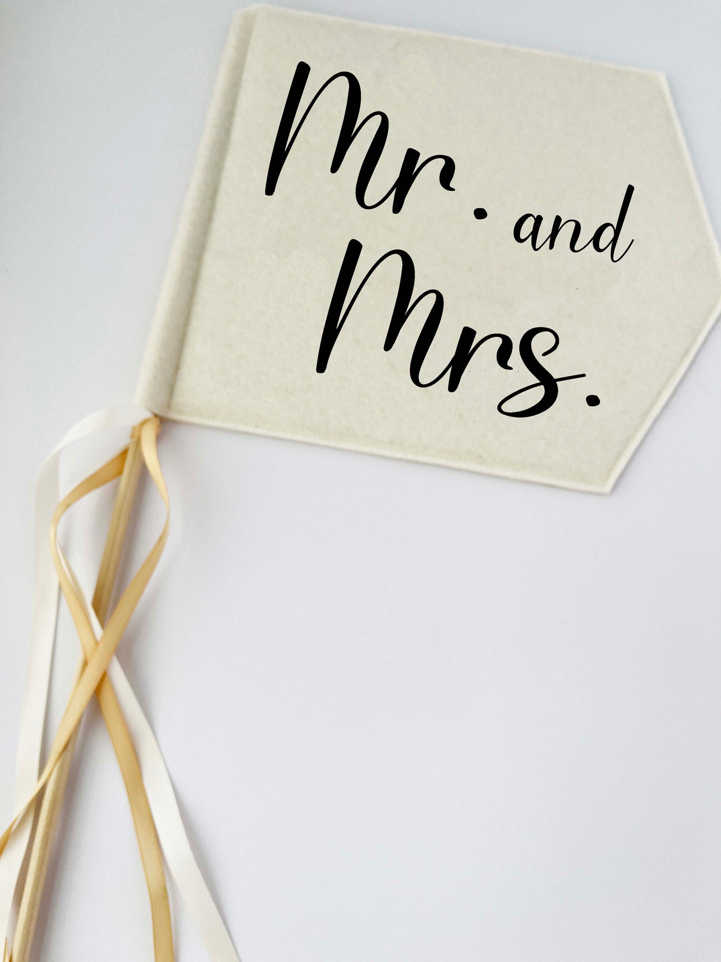 Mr and Mrs Wedding Pennant Flag