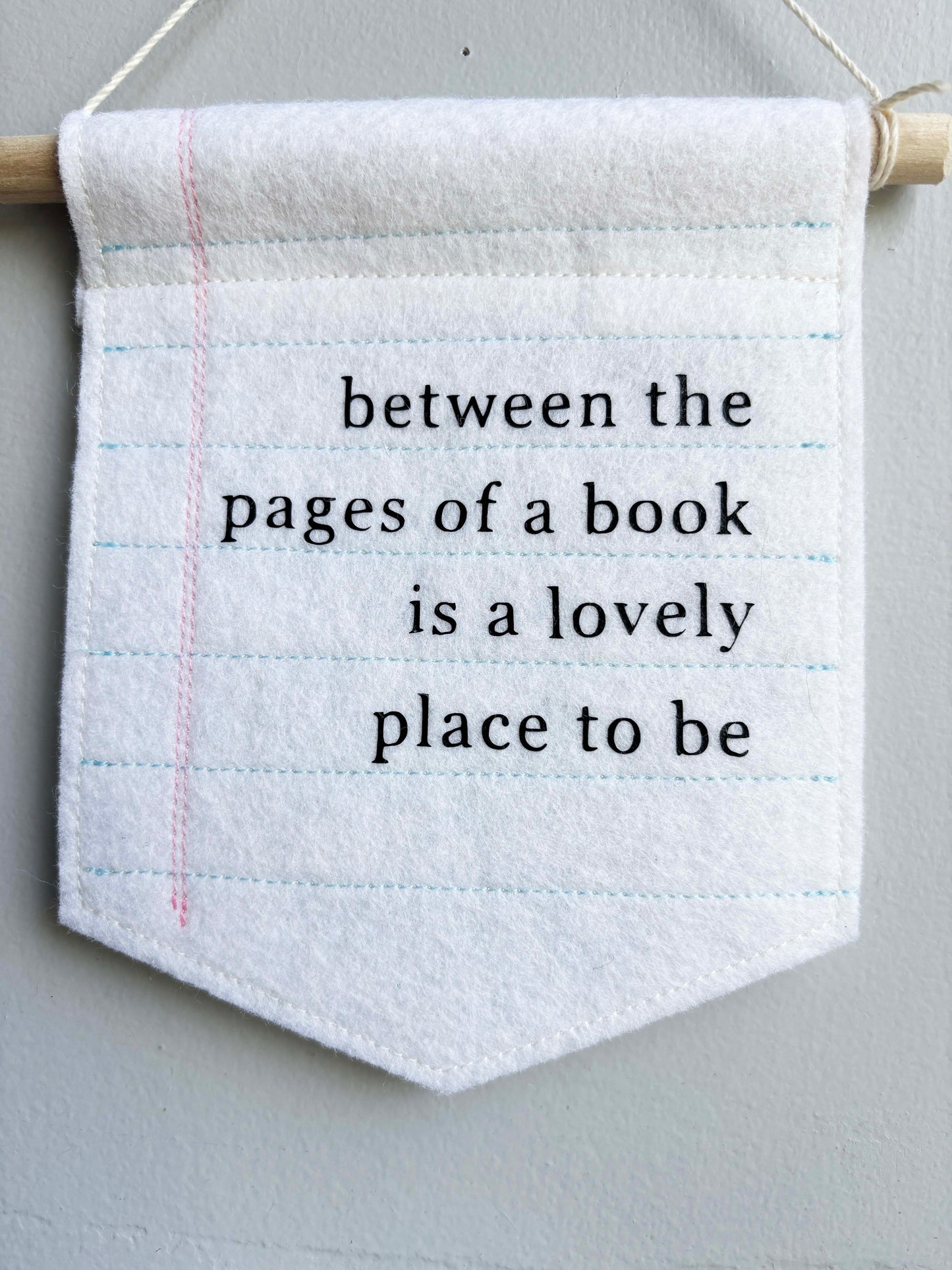 Between the Pages of a Book - Literary Wall Hanging