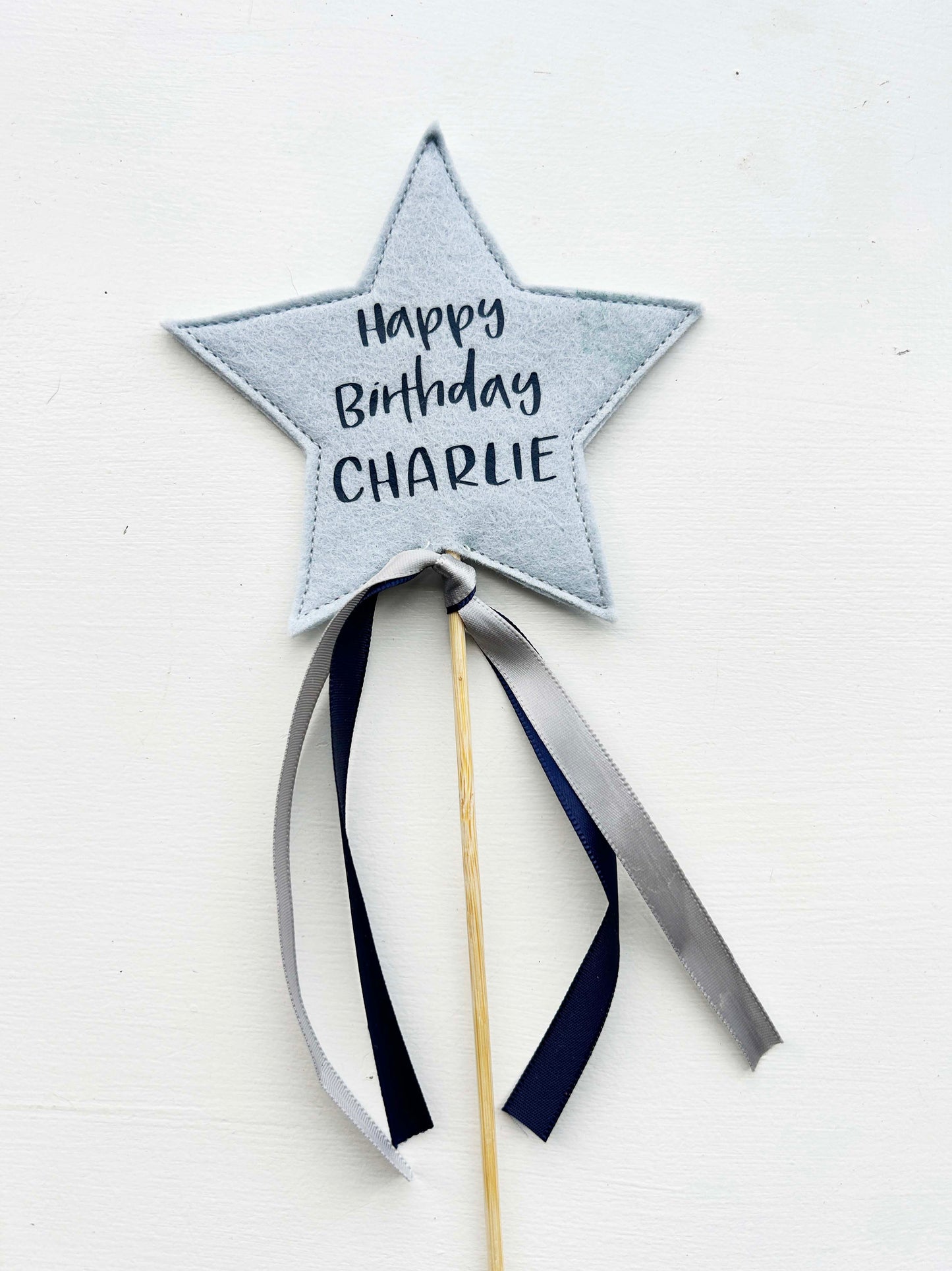 Personalized Star Cake Topper - Twinkle Twinkle Little Star Birthday Party