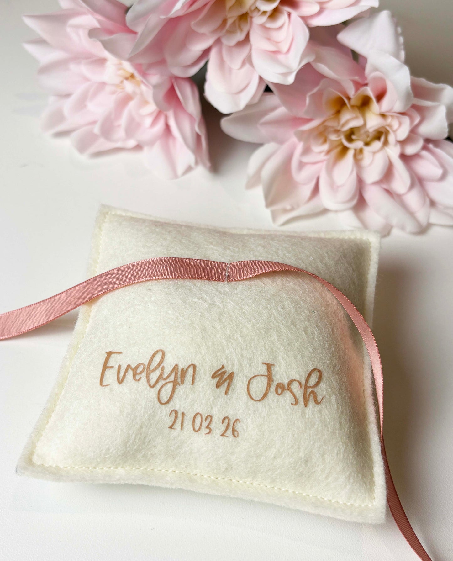 Ring Bearer Pillow - Personalized wedding ring cushion