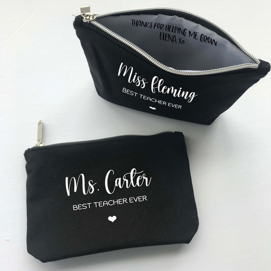 Best Teacher Ever Zipper Pouch