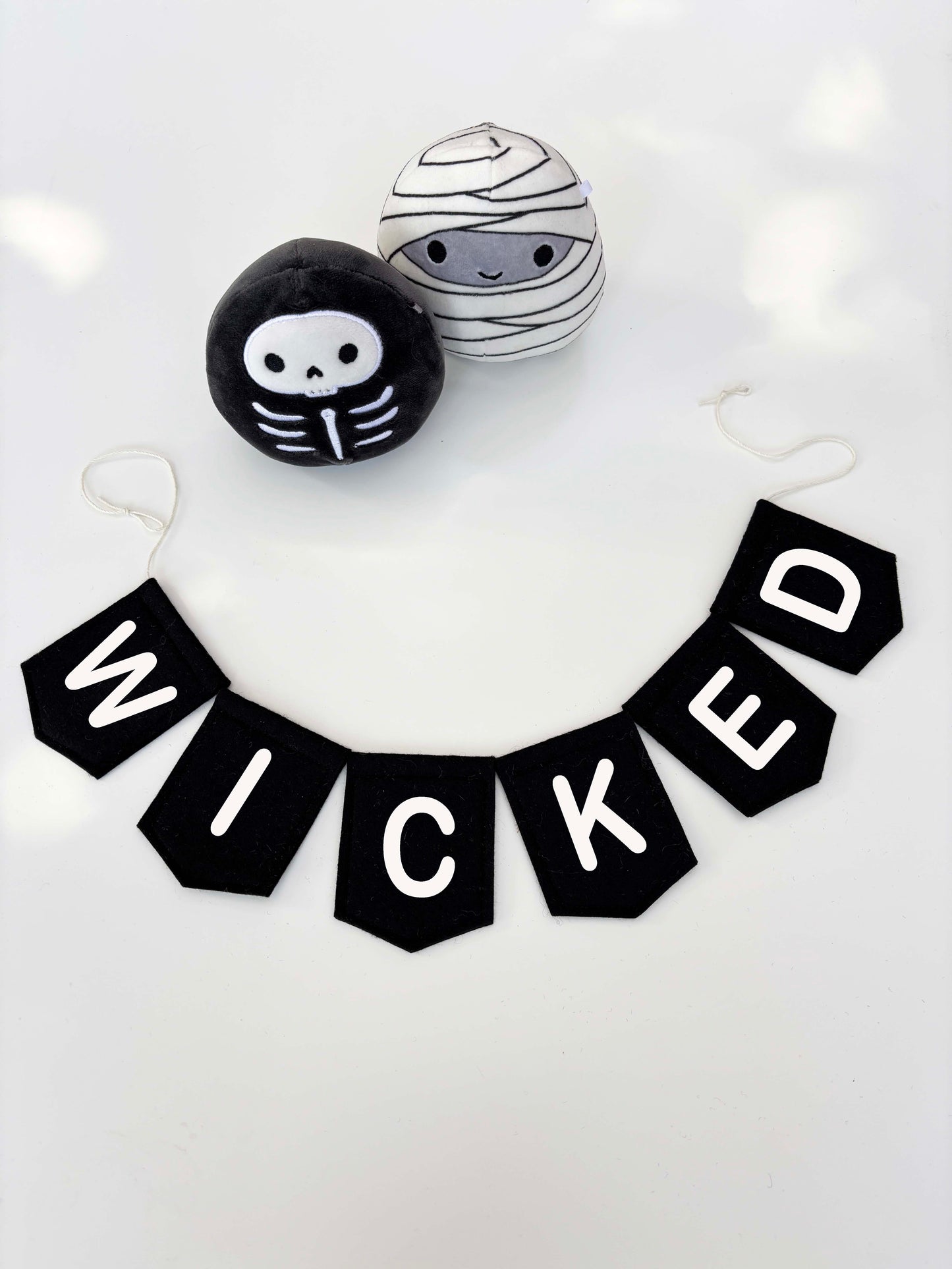 Wicked Felt Garland - Spooky Season Halloween Decoration