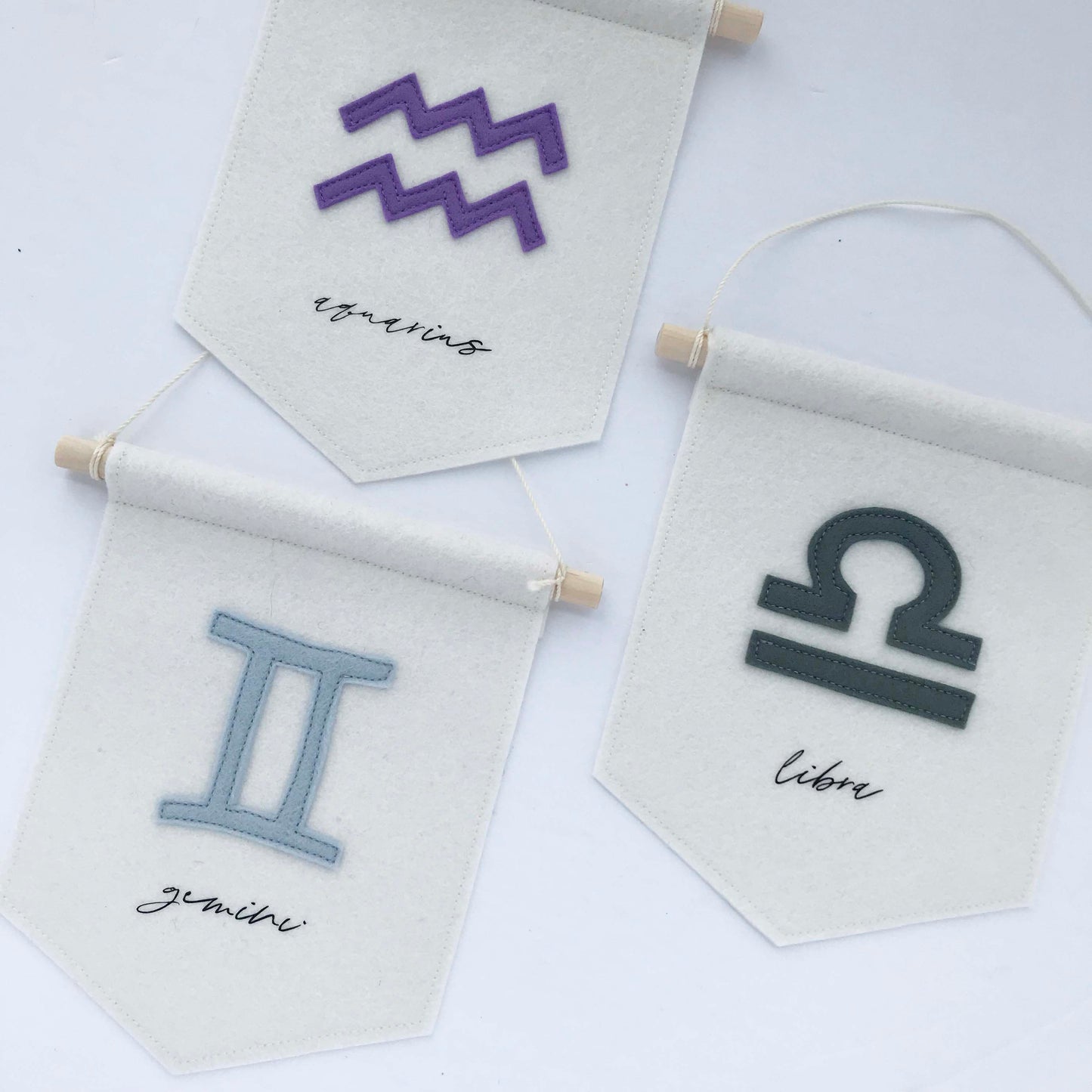 Gemini Felt Banner - Astrological Sign