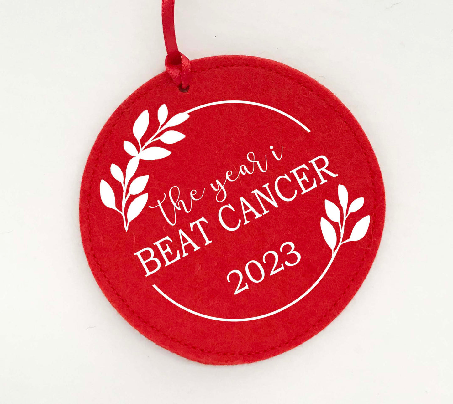 Cancer Survivor Felt Ornament