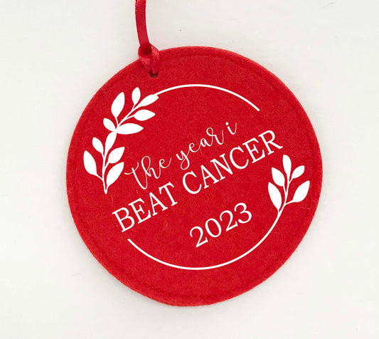 Cancer Survivor Felt Ornament