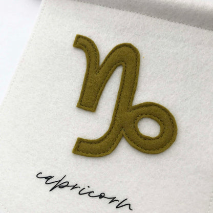 Capricorn Felt Banner - Astrological Sign