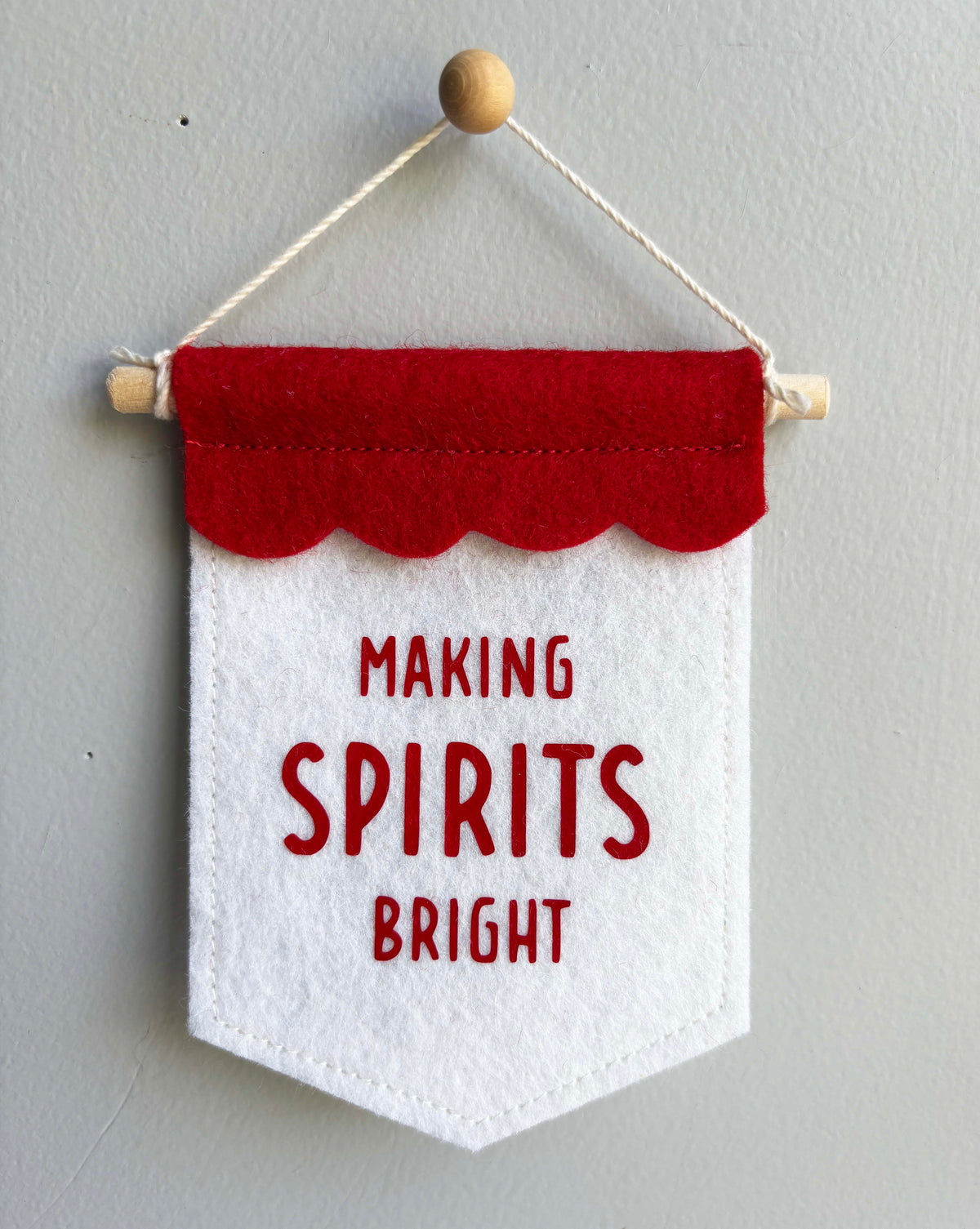 Making Spirits Bright - Christmas Tree Ornament Banner