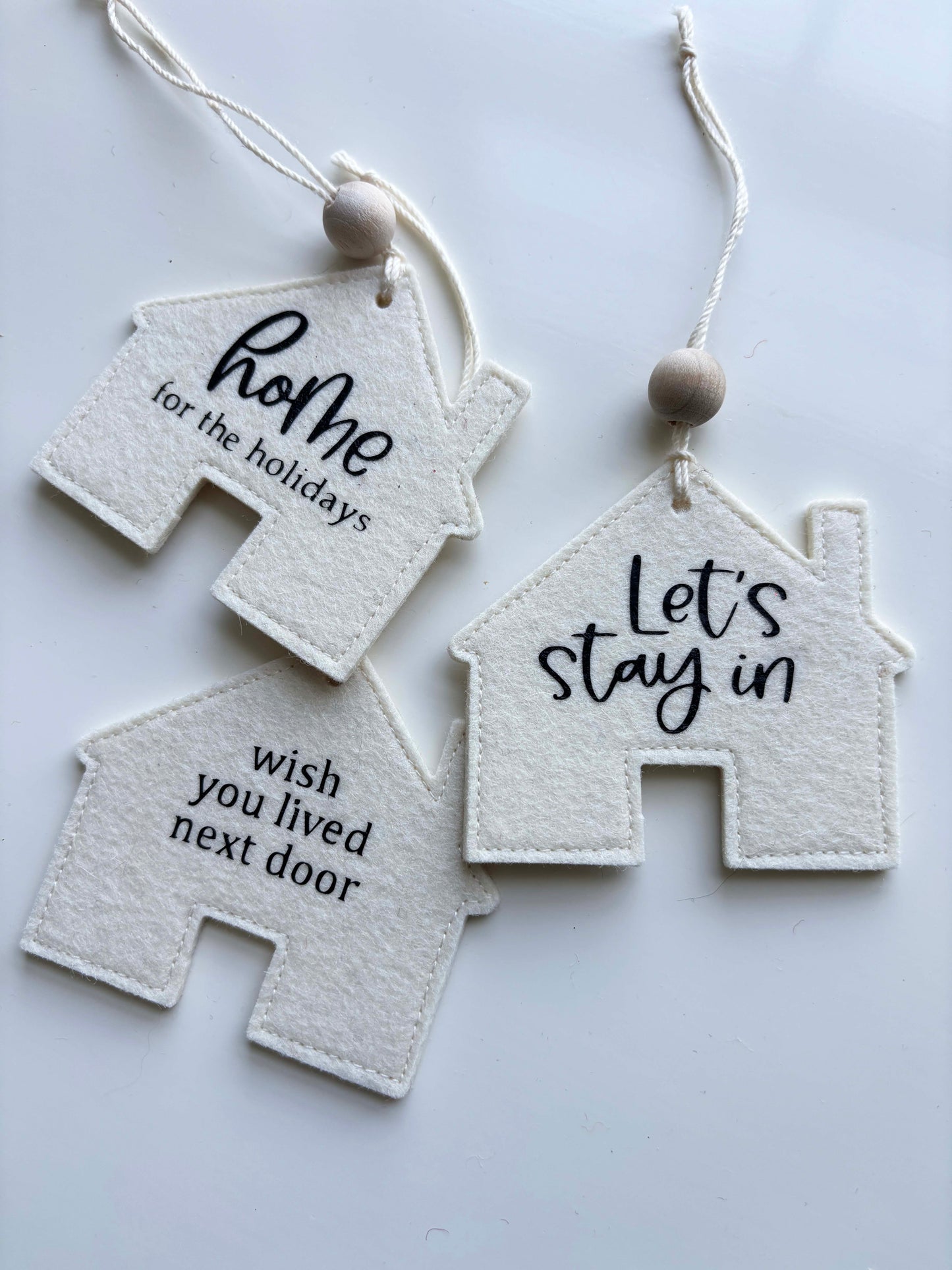 Wool Felt House Ornament