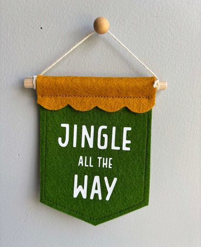 Jingle All The Way - Christmas Tree Ornament Banner