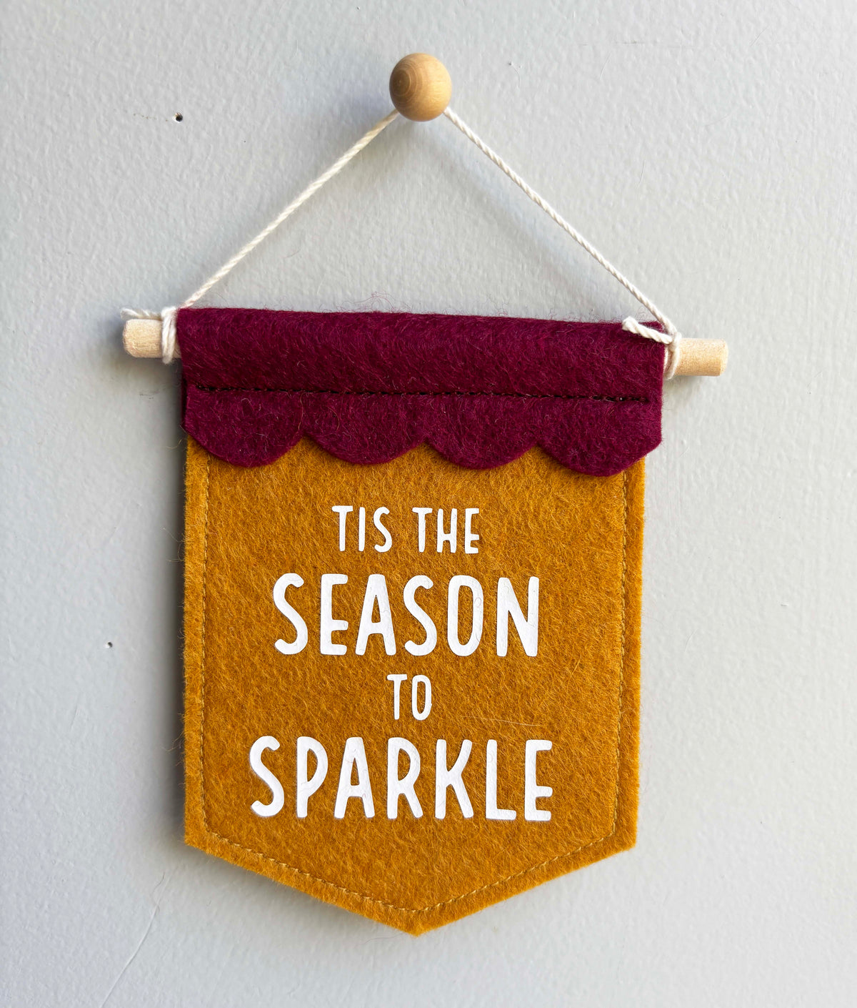 Tis The Season To Sparkle - Christmas Tree Ornament Banner