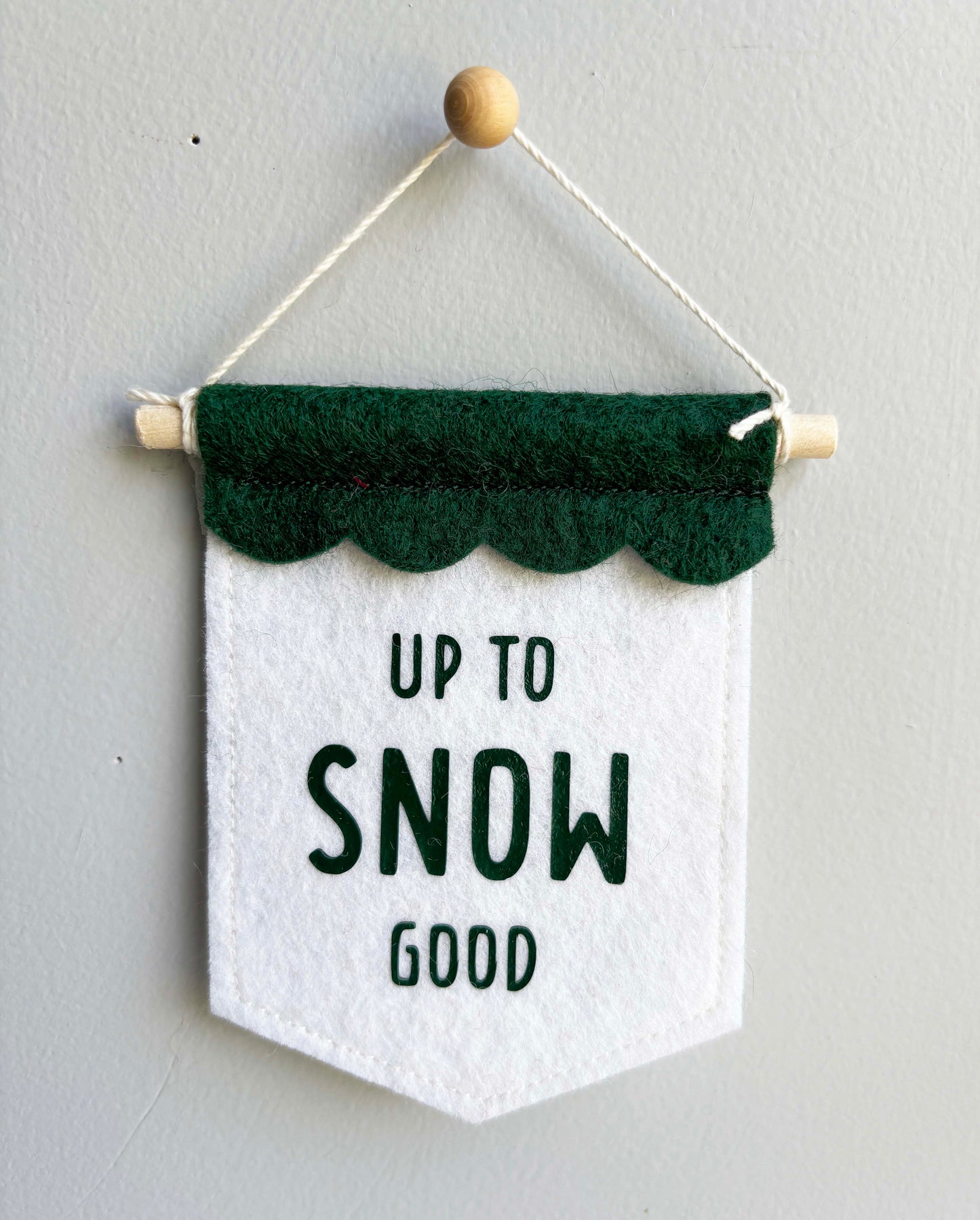 Up To Snow Good - Christmas Tree Ornament Banner