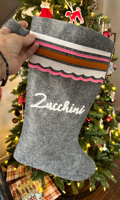 Personalized Christmas Felt Stocking