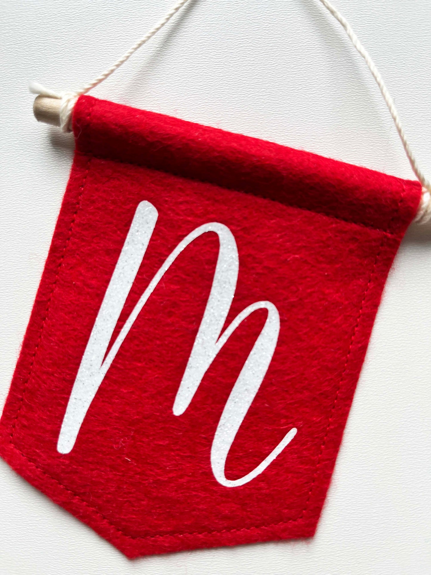 Personalized Mini Script Initial Tree Banner