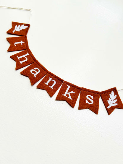 Thanksgiving Cake Topper - Felt Decoration