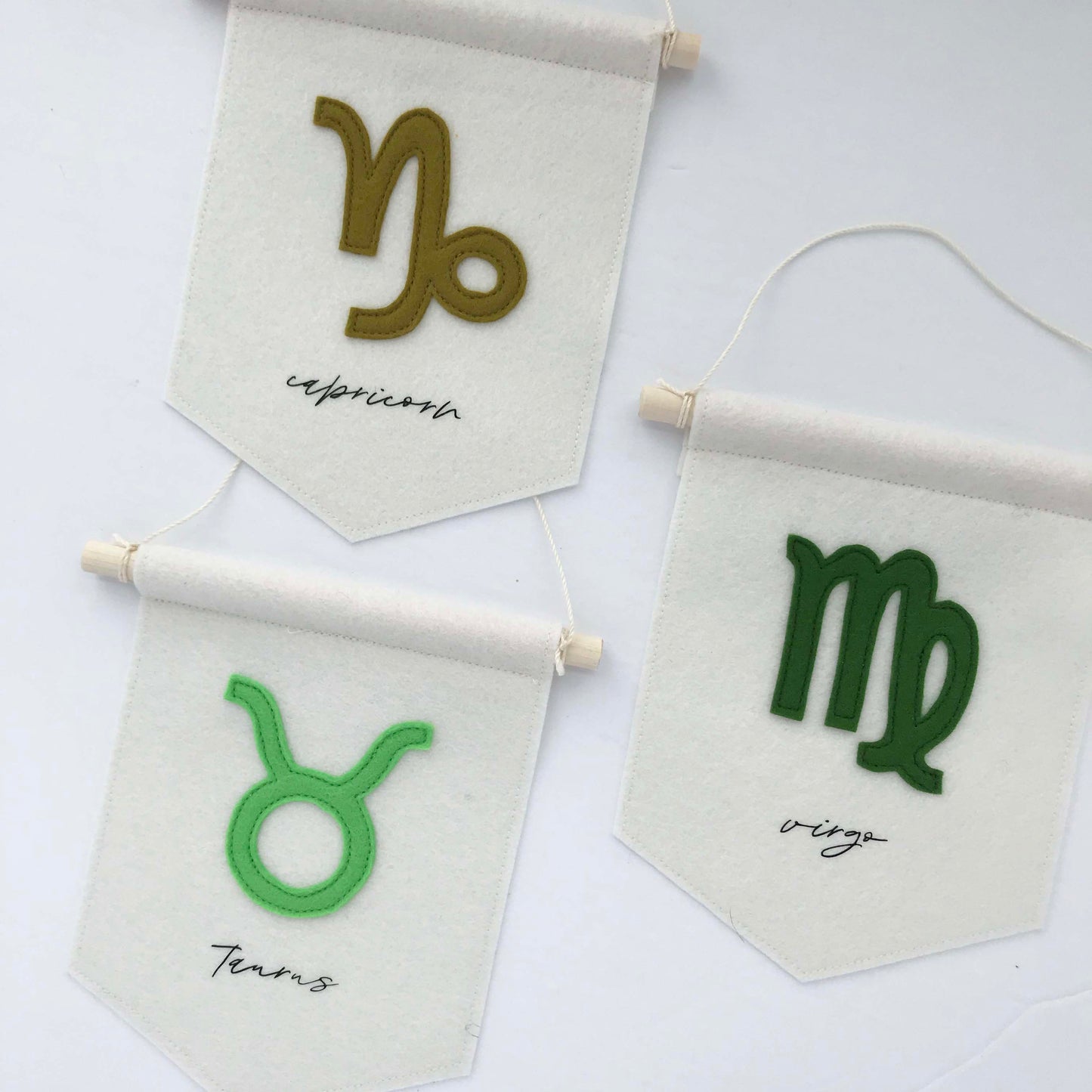 Capricorn Felt Banner - Astrological Sign