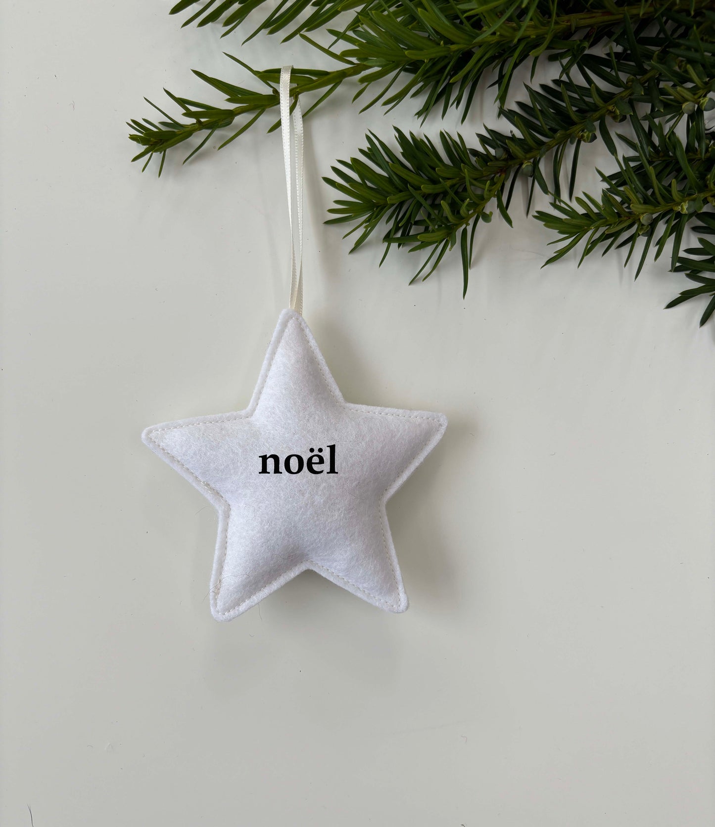 Noel Star - Felt Christmas Ornament