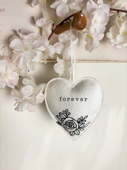 Love You Forever Heart - Personalized Wedding Gift