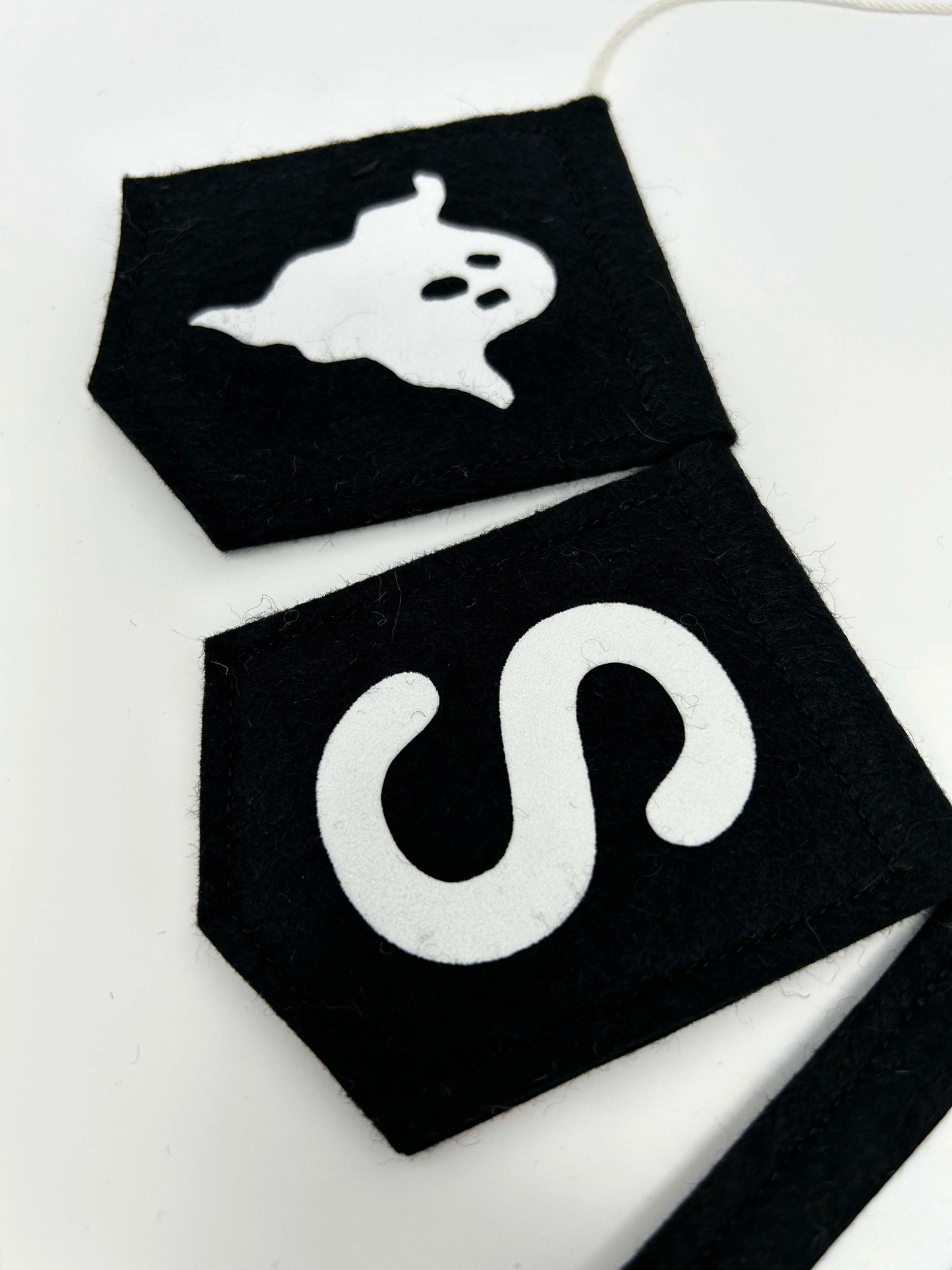 Spooky Ghost Felt Garland - Halloween Decoration