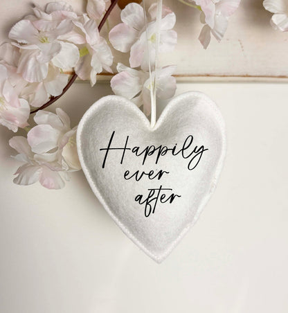 Happily Ever After Heart - Personalized Wedding Gift