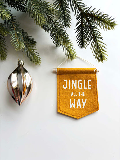 Jingle All The Way - Christmas Tree Ornament Banner