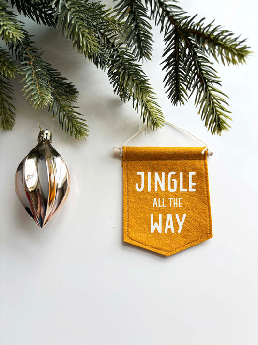 Jingle All The Way - Christmas Tree Ornament Banner