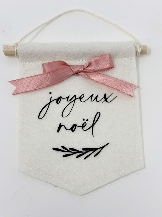 Joyeux Noel - Christmas Tree Ornament Banner