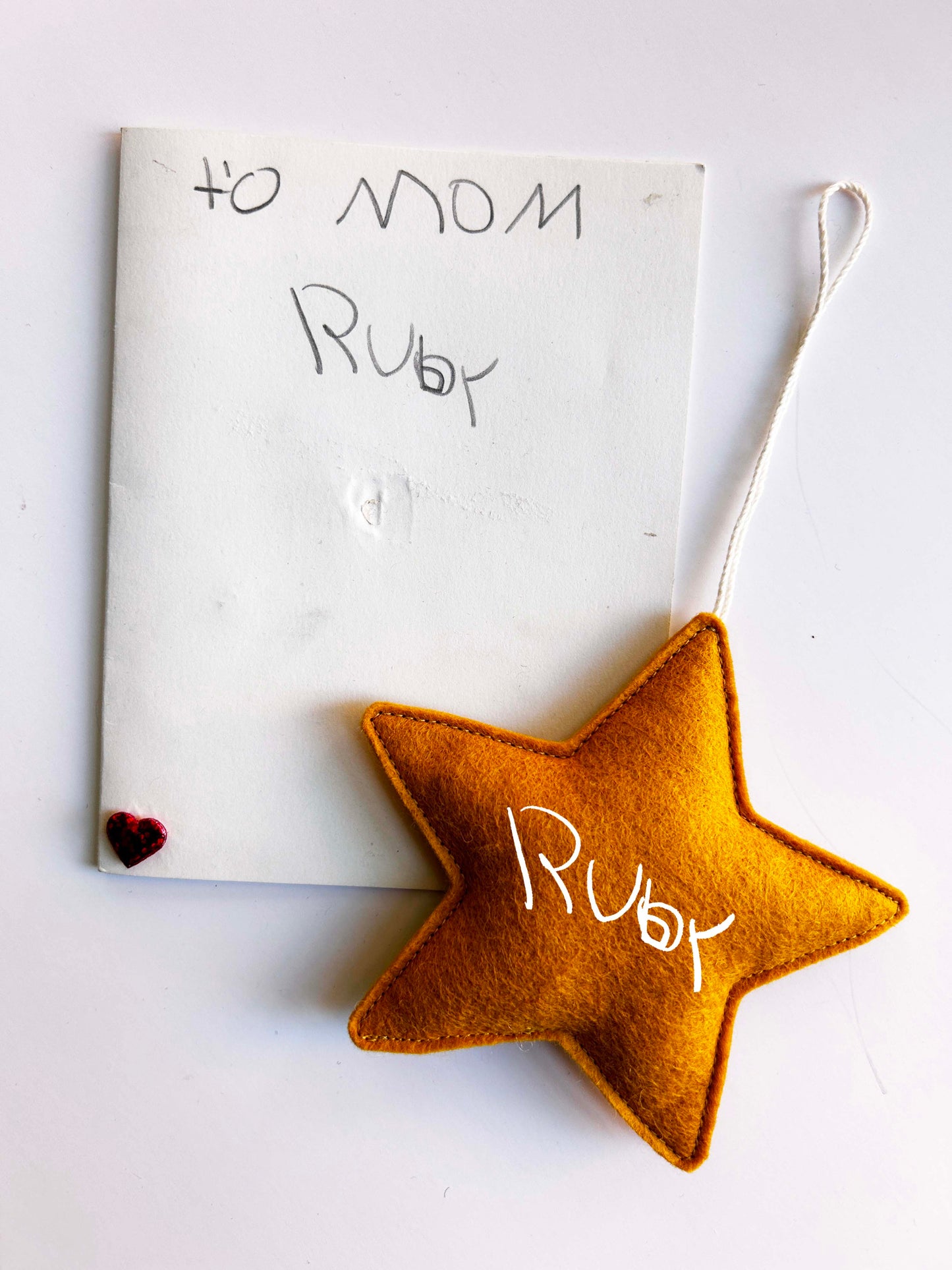 Handwriting Name Ornament - Felt Star