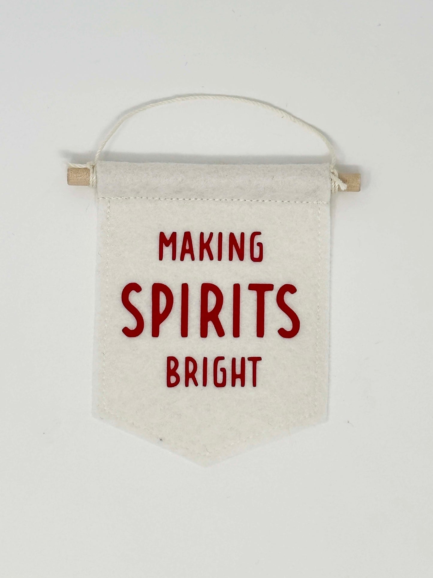 Making Spirits Bright - Christmas Tree Ornament Banner