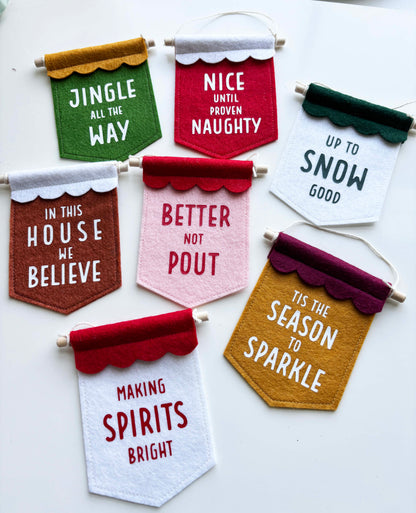 In this House we Believe - Christmas Tree Ornament Banner