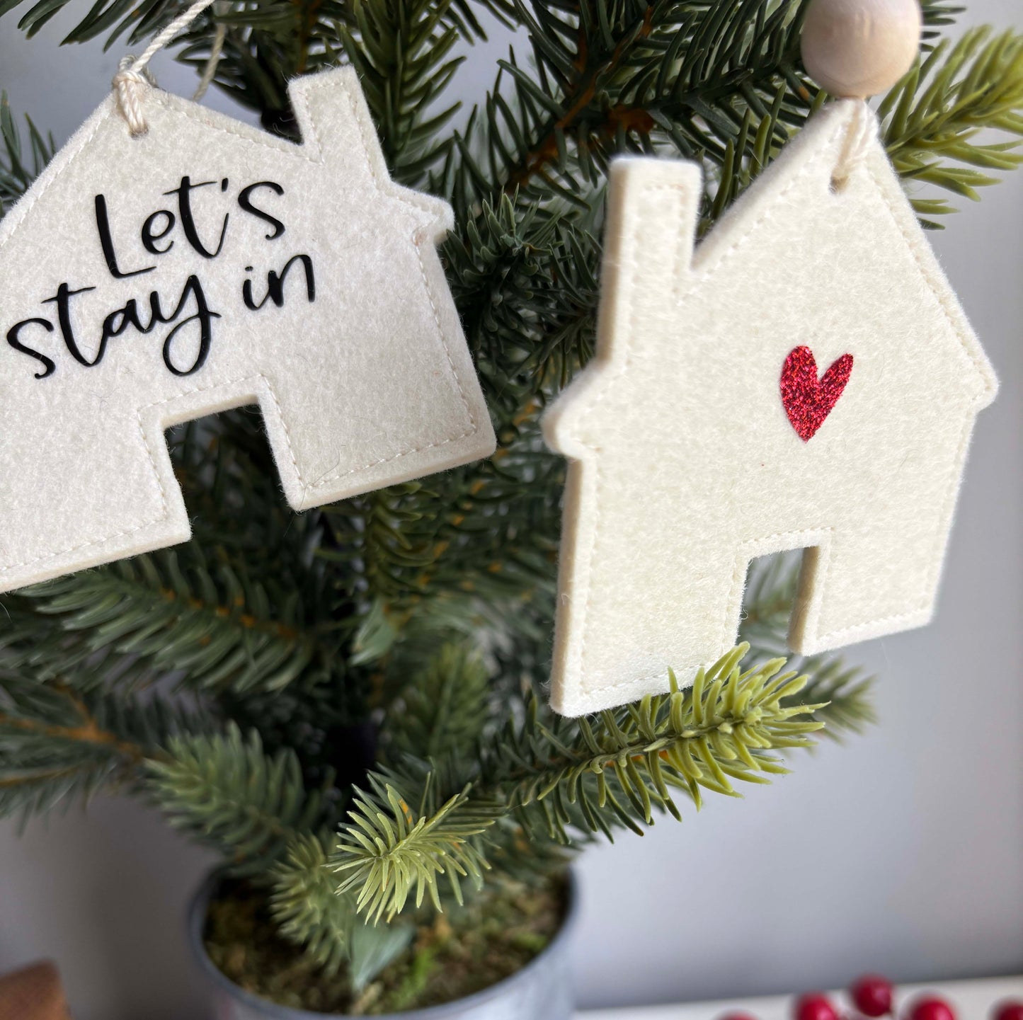 Wool Felt House Ornament