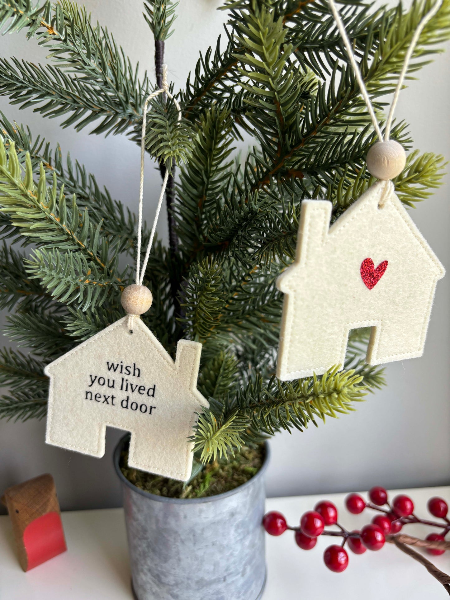 Wool Felt House Ornament