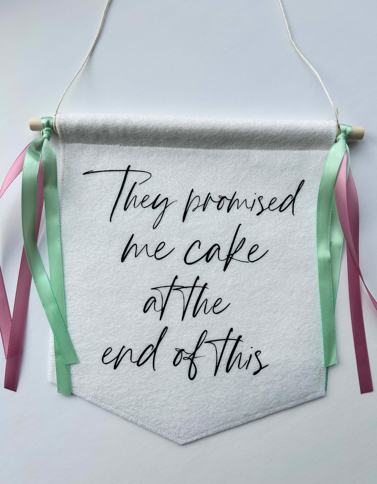 Custom Wedding Sign/Banner -They Promised me Cake