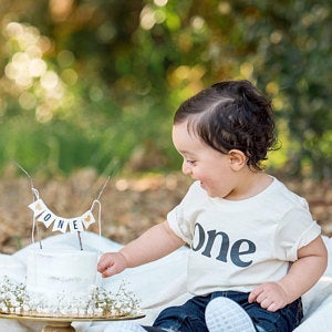 First Birthday Cake Banner