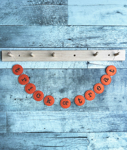 Trick or Treat Felt Bunting - Halloween Decor