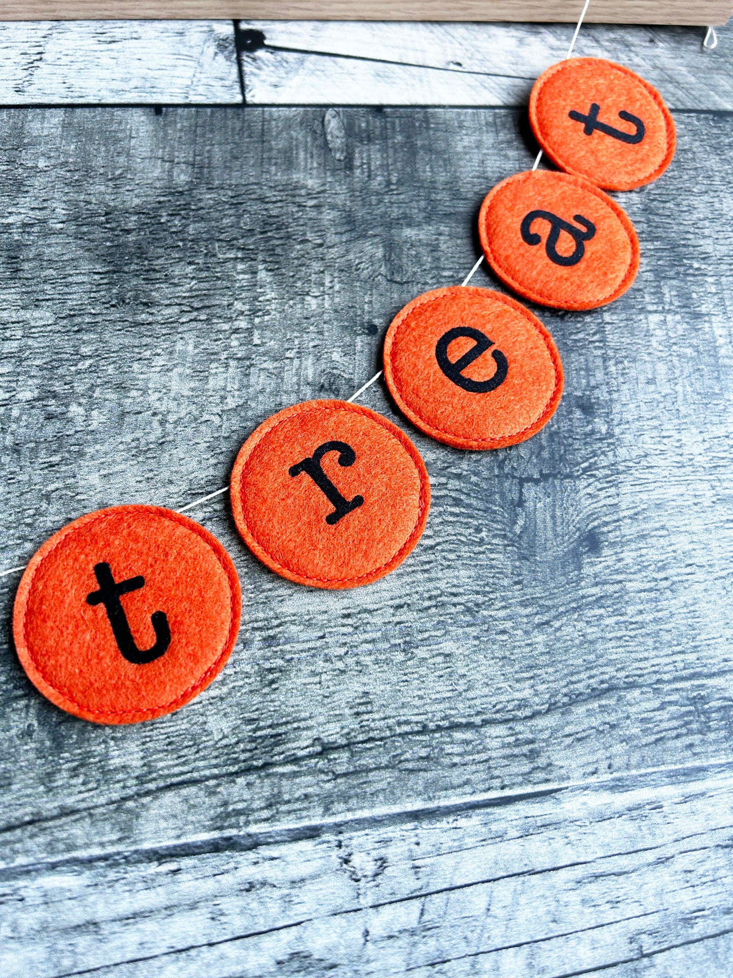 Trick or Treat Felt Bunting - Halloween Decor