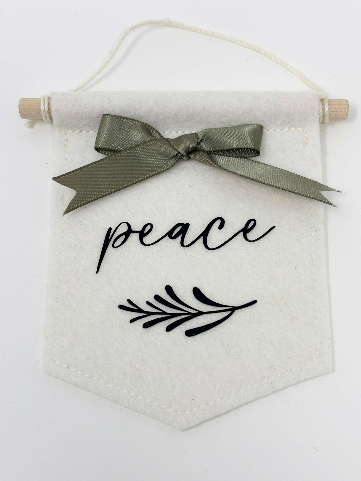 Peace - Christmas Tree Ornament Banner