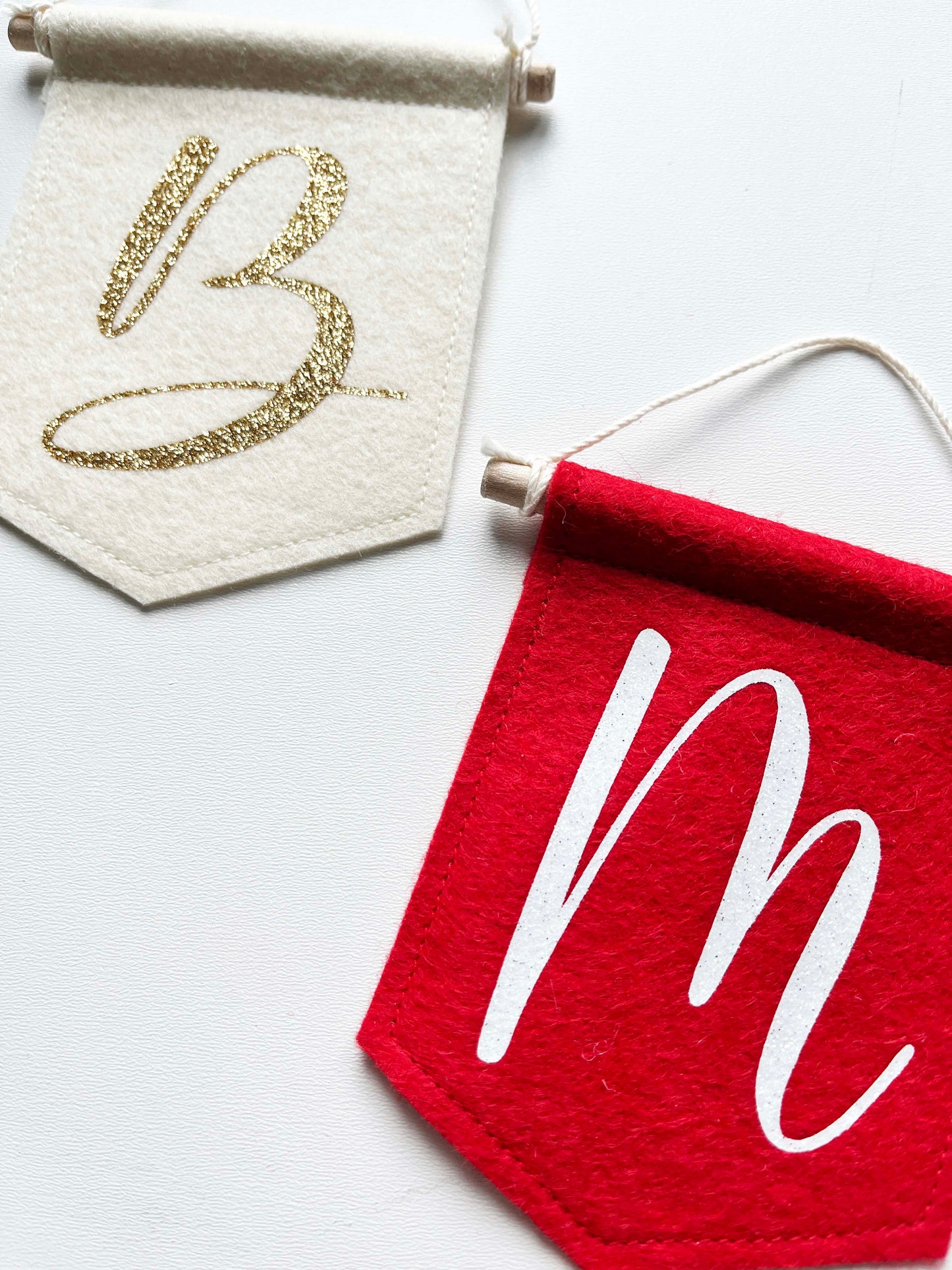 Personalized Mini Script Initial Tree Banner